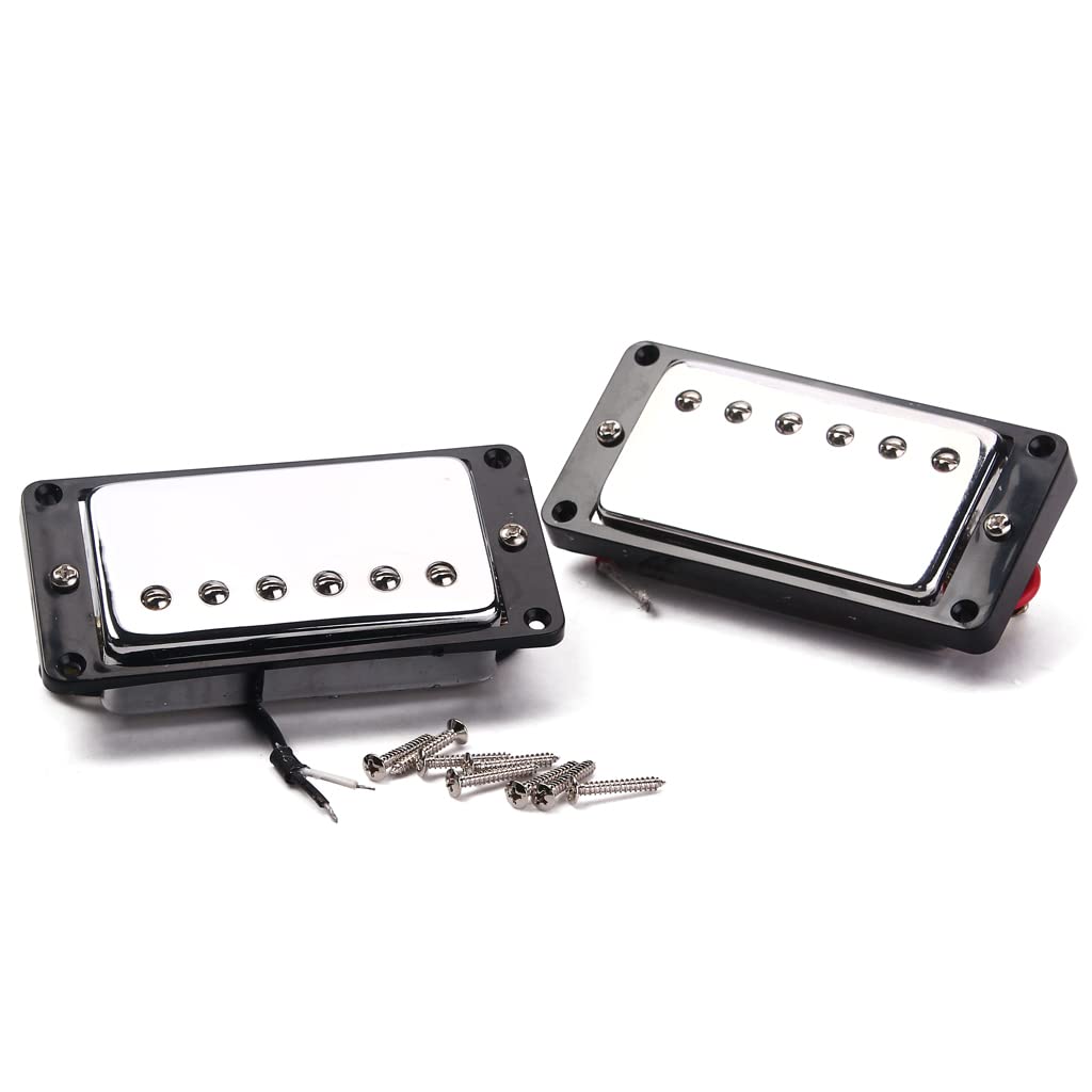 [Ogdni] Humbucker Gitarowy Zestaw Przetworników Dwucewkowych, Wymiana na Szyjkę i Mostek (GMC07)