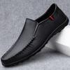 Fashion Casual Leather Mens Footwear Slip on Office Man Formal Shoes Wedding Party Men Dress Shoes Breath Driving Lazy Loafers Moccasins