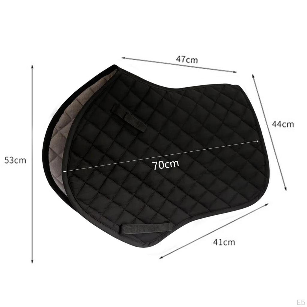 Horse Saddle Pad Dressage Lightweight Riding Protect Thighs Anti Slip Shock Absorbing Sports