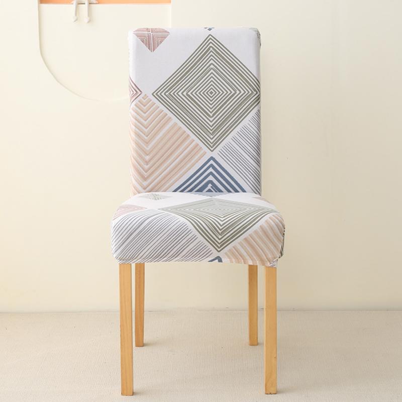 1/2/4/6Pcs Dining Chair Cover Print Elastic Chair Slipcover Case Stretch Chair Covers For Wedding El Banquet