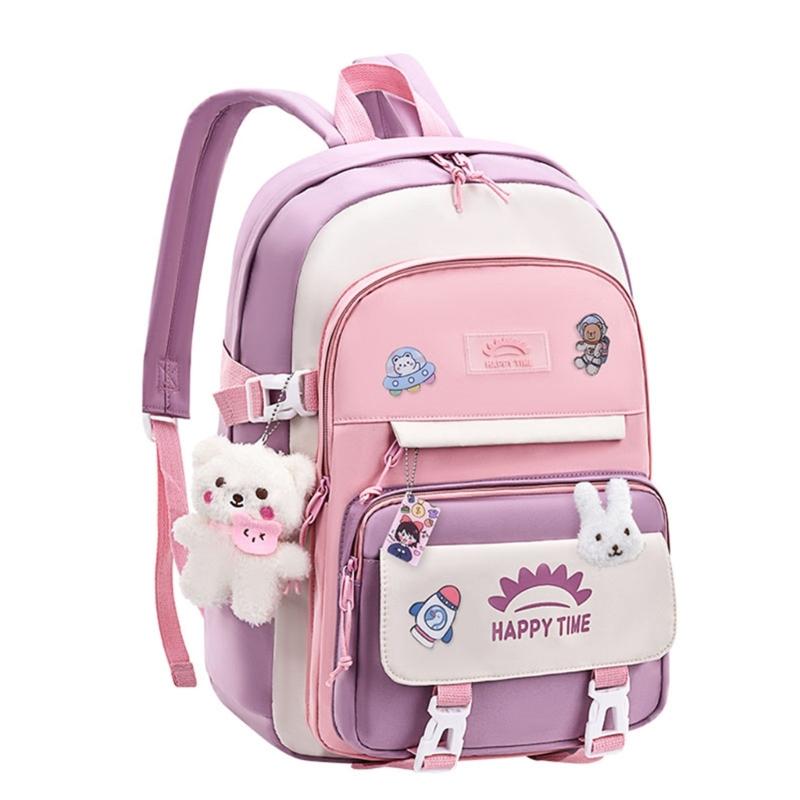 Laptop Backpacks School Bag College Backpack Travel Daypack Large Bookbags with Pins and Pendant for Teens Girls Women