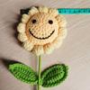 Häkeln Künstliche Blume Handgefertigte Sonnenblume Kunstblumen Handgestrickte Pflanzen Dekoration Foto-Requisiten Heim-Büro-Dekor