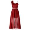Barn Bryllup Blomster Jente Kjole Jente Ermeløs Blomster Blonder Rhinestone Maxi Romper Aftenkjole Danseklær