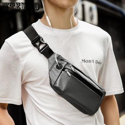 Sports Leisure Chest Bag Men's and Women's Shoulder Bag Crossbody Bag Large Capacity Street Dress Wind Waist Bag Outdoor Waterproof