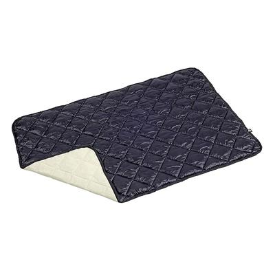 Kapitän Hirsch (Kapitän Hirsch) CS Fiber Daunendecke, Kälteschutz, Maschinenwaschbar, mit Aufbewahrungstasche, 120 x 75 cm, Schwarz x Elfenbein, UM-1554