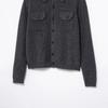 TAOP&ZA Early Spring Women's Knit Short Jacket with Turn-Down Collar and Pocket Details