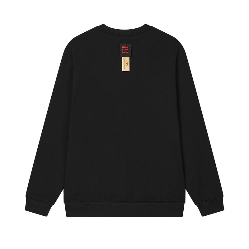 New FILA ORIGINALE Sweatshirt Unisex Jet Black F11U519203F-BK