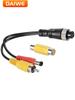 4-Pin Aviation Male/Female To RCA Audio/Video Adapter