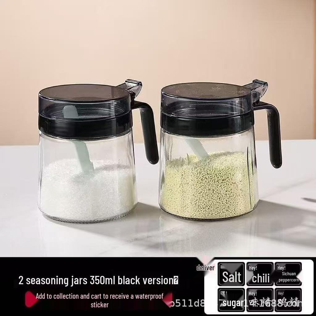 Home Kitchen Seasoning Box Set: Sealed Spice Jars & Oil-Proof Storage with Lid
