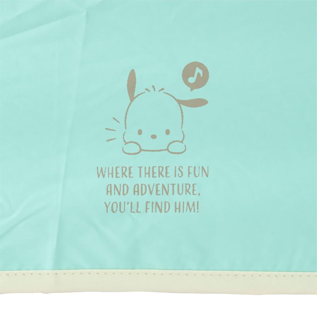 Sanrio Pochacco Folding Umbrella for Sun and UV Protection Light Blocking Product 298328 Rain, 100% Polyester, (Over 99.9%), (Over 99.9%),