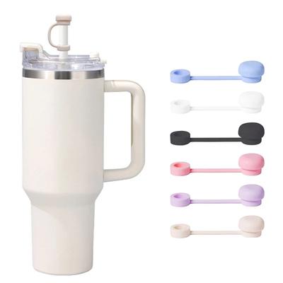 Strohhalm-Abdeckungen, wiederverwendbare Silikon-Strohhalm-Aufsätze, kompatibel mit Stanley Cup, Auslaufstopper, spritzwassergeschützt, staubdicht, Strohhalm-Abdeckung