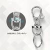 ZBYMOTW Keychain Double Ring Swivel Flat Handmade Accessory Craft Silver Parts, Hardware, 6-Piece Set, Keychain, Hook, One-Touch Detachable, Keyring,