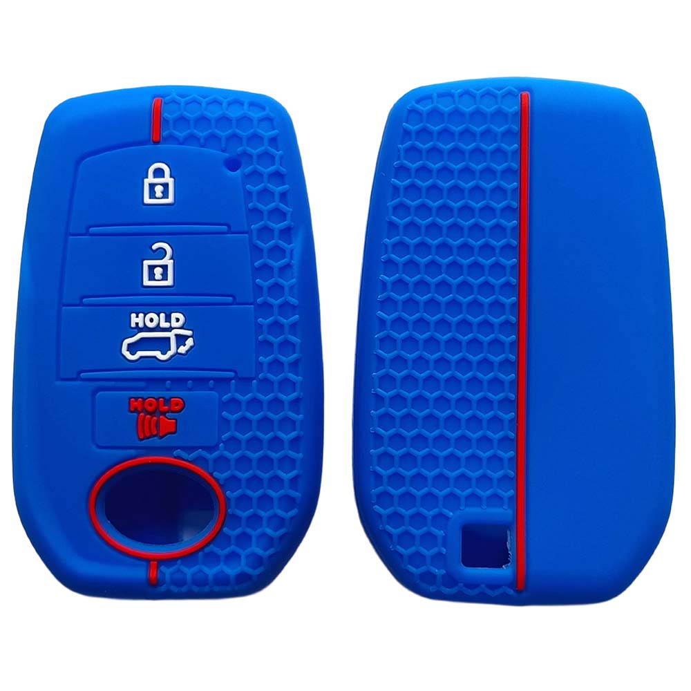 3 Buttons Silicone Car Key Holder Shell Case Cover Keychain For Toyota Corolla Hatchback Yaris Cross Hilux Lc200 Lc250 Lc300