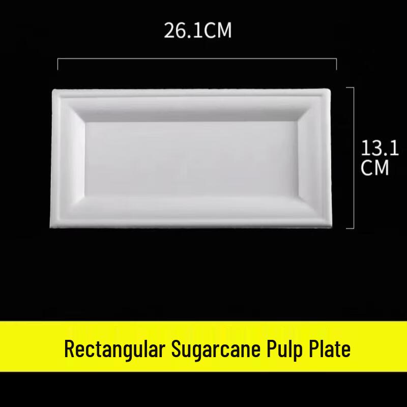 Kashicong Biodegradable Disposable Square Paper Plates