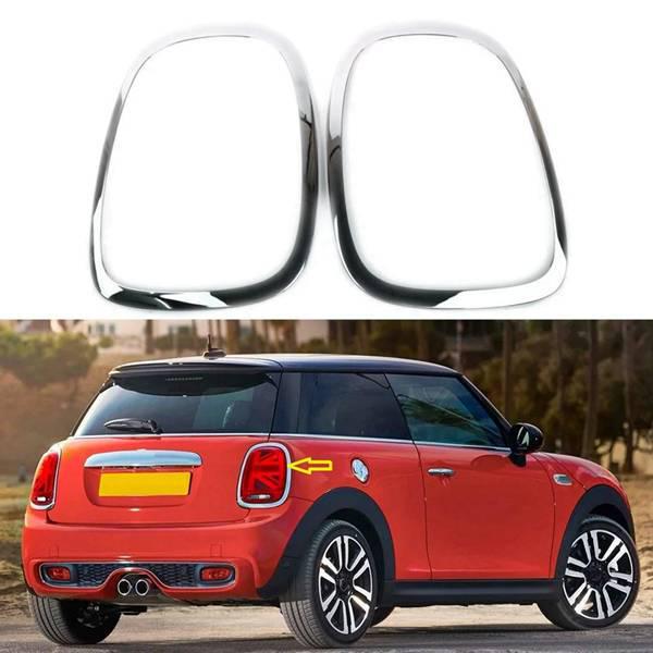Pair of Rear Taillight Surround Trims for 2014-2019 BMW MINI (63217351431/63218495332).