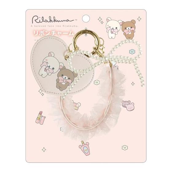 [San-X] AB39401 Rilakkuma Makeup Rilakkuma Ribbon Charm