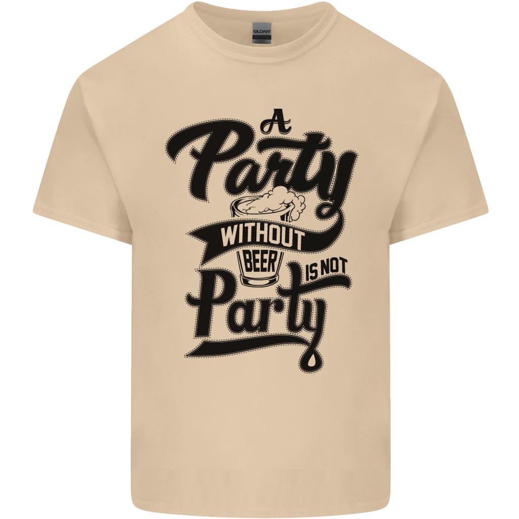 A Party Without Beer Alcohol Funny Beer Gin Unisexs Light Cotton TShirt