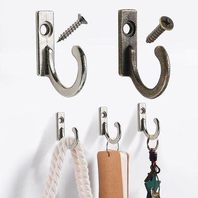 10 Stück Vintage-Haken, Wandmontage, Guss-Kleiderhaken, Tür, Robe, Kleidung, Aufhänger, Home Storage Racks Halter, Mehrzweckhaken