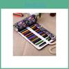 Ethnic Style Colored Geometric Pattern Pencil Canvas Storage Bag For Artists And Students