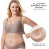 Fashionable Women's Lingerie: Wave-Patterned Seamless Push-Up Bra In Plus Size for Women - Flattering Silhouette and Slimming Effect
