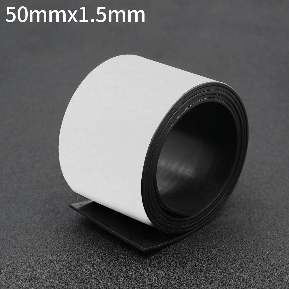 Self Adhesive Magnet Strip Rubber Magnet Tape Strong Flexible Magnet Stripe for Refrigerator Photo Posters Free Cutting DIY