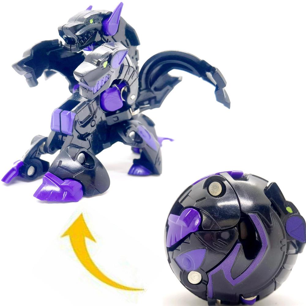 Dark Three Heads Dog 3.8cm Deformed Egg Hyper Dragonoid Battle GameToy