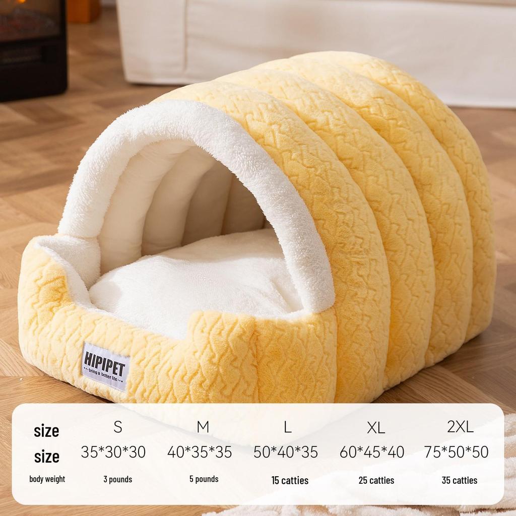 Fully Enclosed Waterproof Pet Nest for Dogs & Cats - Autumn/Winter