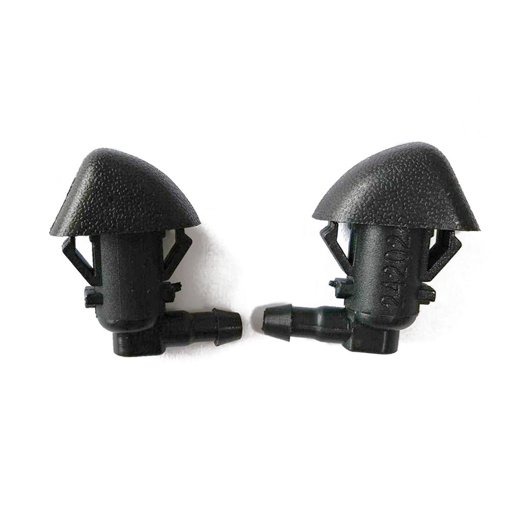For 09-15 2Pcs Front Windshield Wiper Washer Hood Jet Sprayer Nozzle 1