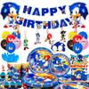 118pcs Cartoon Birthday Party Supplies, Cartoon Birthday Decorations&Cartoon Themed Party Tableware-Cartoon Birthday Plates Cup Napkin Tablecloth Etc