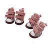 High Quality 4PCS/Set Pet Shoes Adjustable Waterproof Puppy Pet Dogs Boots Denim Dirt-proof Pet Supplies Pet