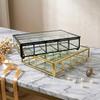 Metal Tray Storage Box for Gold Ornaments: Lipstick, Rings, Earrings, Necklaces, Eyebrow Pencils - Perfect Girlfriend Gift