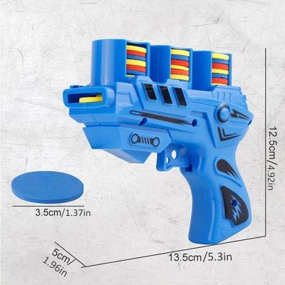 Youngsters' UFO Launcher Toy with Soft EVA Bullets - Interactive Outdoor Game for Active Play, Mixed Colors, Shooting