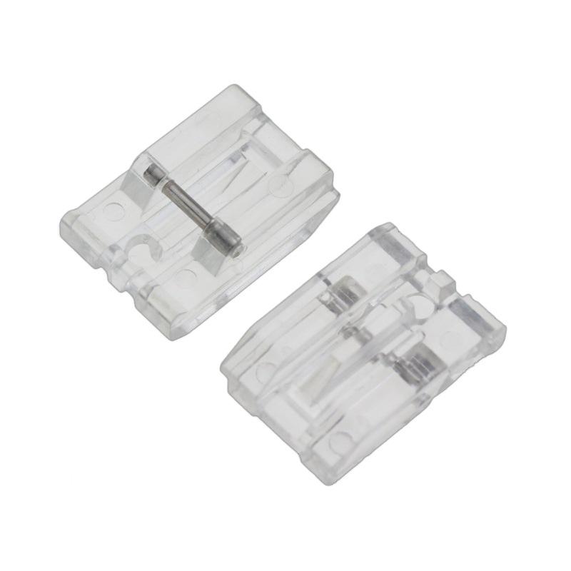 High-Strength Transparent Zipper Presser Foot for Easy Sewing Observation