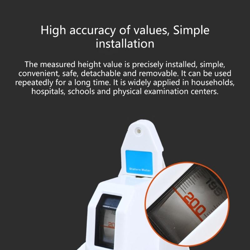 2M Retractable Height Measuring Tape Body Growth Ruler For Accurate Body Measurement With Clear Scale