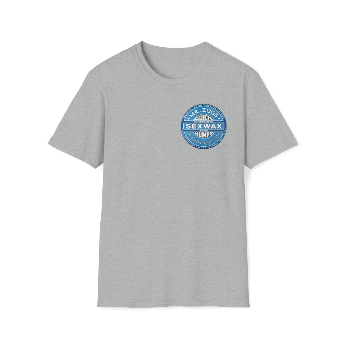 Mr. Zogs Sex Wax Light Blue Logo Premium T-Shirt Outlaw Surf XL