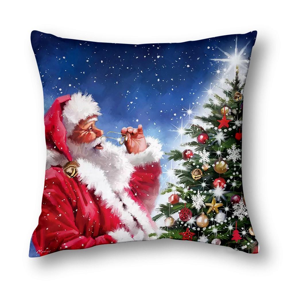 Christmas Decor Cushion Cover Sofa Decor Cushion Cover Bed Decor Pillow Cover Home Decor 40X40 45X45 50X50 60X60Cm