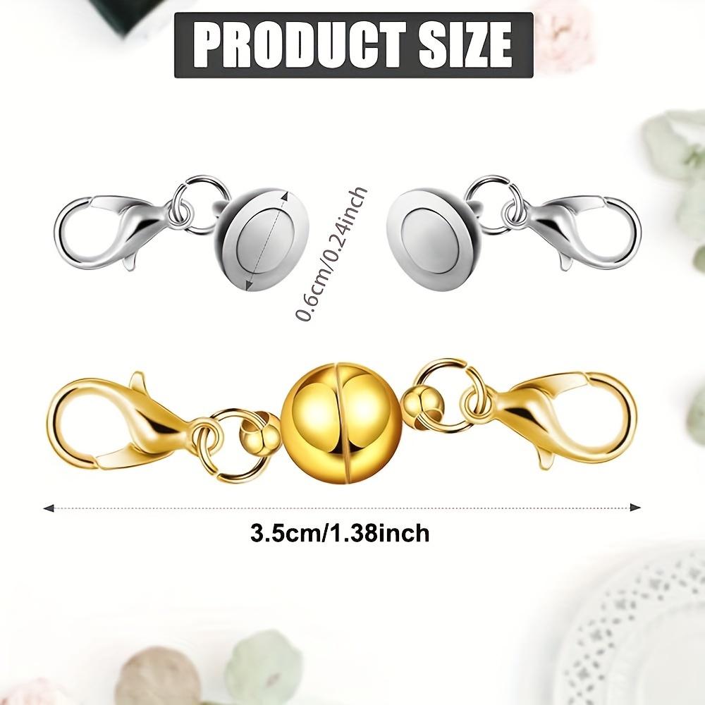 2/4/10pcs Simple and fashionable spherical buckle bracelet necklace connecting buckle double headed lobster buckle connector bracelet necklace