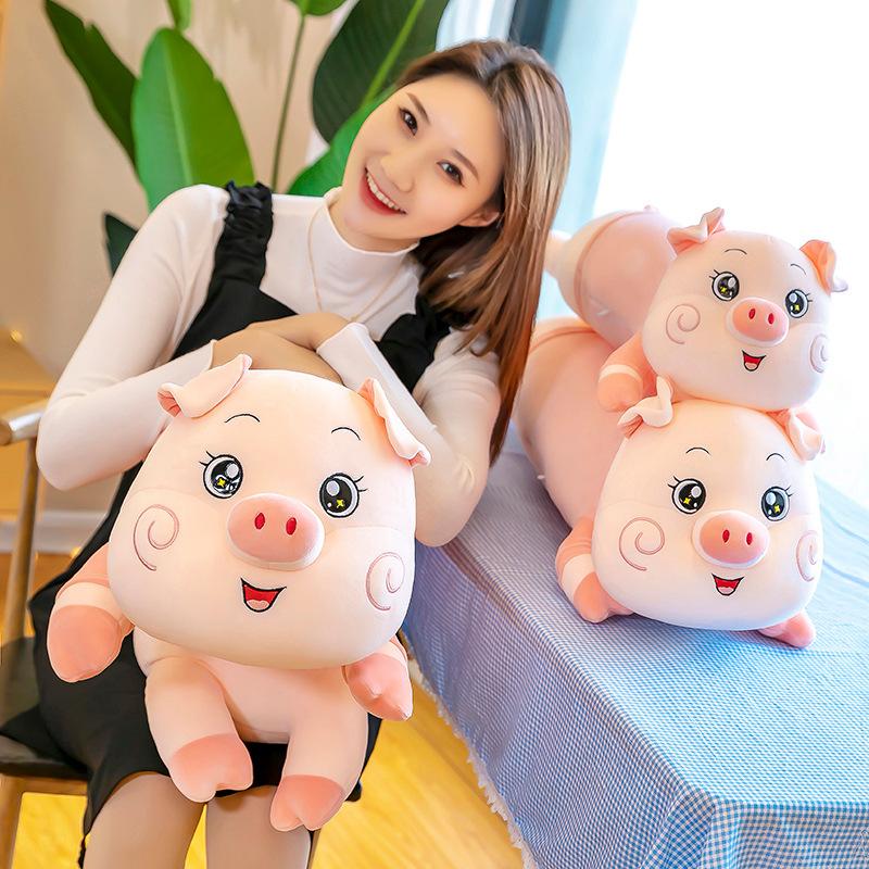 Lie Lie Pig Doll Girl Bed Large Plush Toy Pig Pig Sleeping Pillow Gift Doll Girl Sleeping Soft