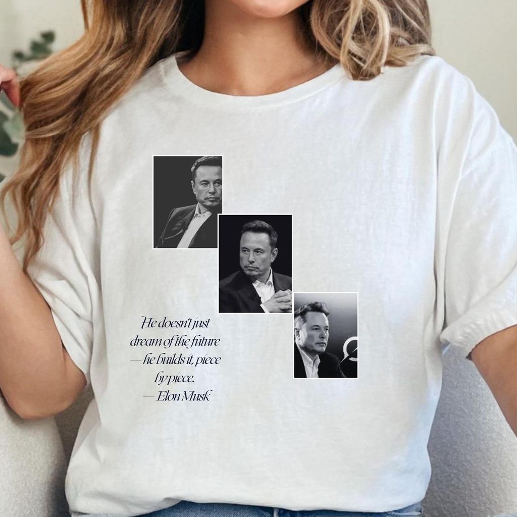 Elon Musk Caricature T-Shirt: Tech Enthusiast Gift