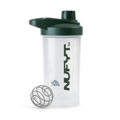 NUFYT BPA-Free Protein Shaker Bottle 500 Ml with Steel Whisk Ball | Leak-Proof Lid | Easy To Clean & Travel Friendly | for Protein Shakes, Pre-W