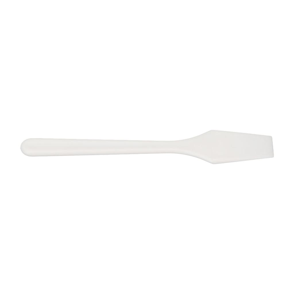 50pcs Cosmetic Spoon Massaging Reusable Cosmetic Spoon Spatula White for Cream Nail Glue White