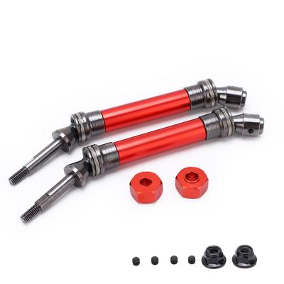 CVD Steel Rear Drive Shaft Assembly for Traxxas Slash Rustler Vxl 4x4 4wd 110 RC CarRed
