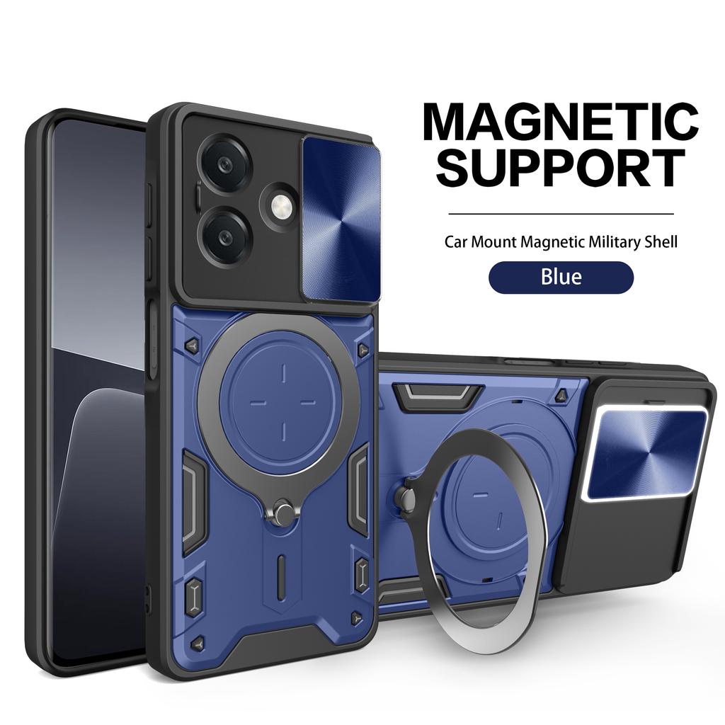 Protective Cover For OPPO A40 A40M A60 A80 5G A3 Pro A3x Case Ring Stand Holder Lens Protection Shockproof Fundas Coque Capa