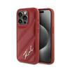 Karl Lagerfeld Diagonal Quilted Script - Etui Iphone 15 Pro (Czerwony)