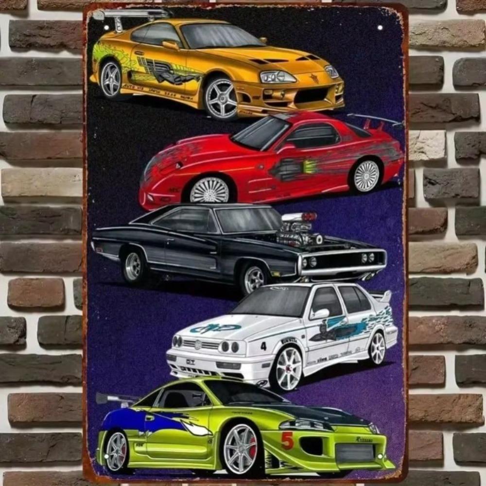 Metal Wall Art Abstract Painting Home Decor 20x30cm