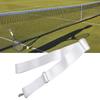 Adjustable Height Tennis Net Straps Tennis Net Center Strap Adjustable Height Tennis Net Straps Stainless Steel Buckle White