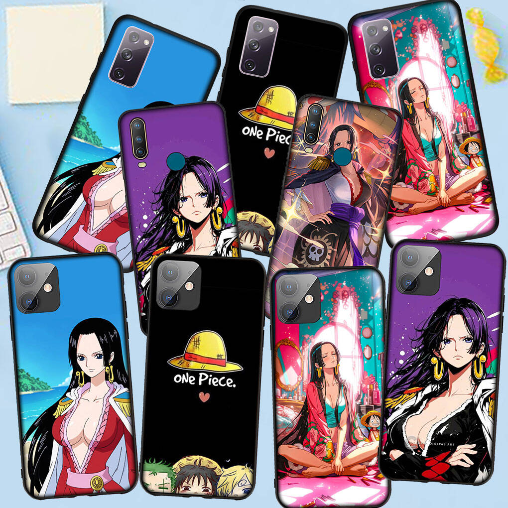 Phone Case for iPhone 17 15 16 Plus Redmi Note 14 12 11 13 Pro Max Huawei P30 P20 Lite OPPO A60 A40 A80 A38 A54 A17 Boa Hancock One Pieces Luffy Cover