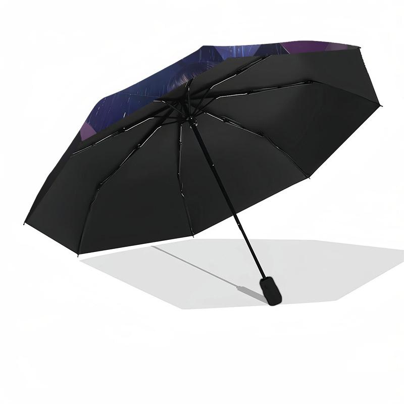 1pc Wednesday Automatic Folding Umbrella, Portable Collapsible Design, Casual Outdoor Accessory L1127067