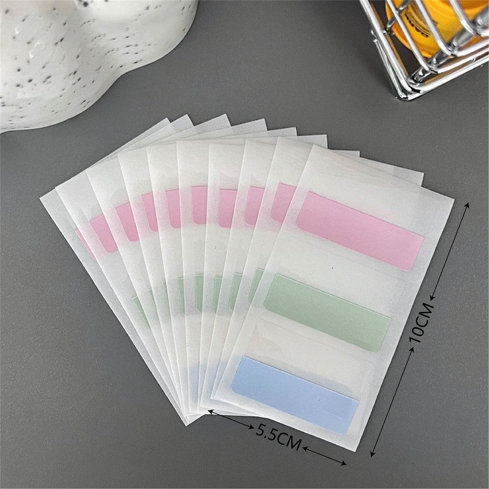 

10pcs/lot Self Adhesive Page Markers Paper Loose-leaf Note Index Stickers Bookmark Memo Pad Notepad large-light color