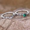 Four-claw Sense Niche Set of Rings, Simple Personality Niche Elegance, Ring Pair